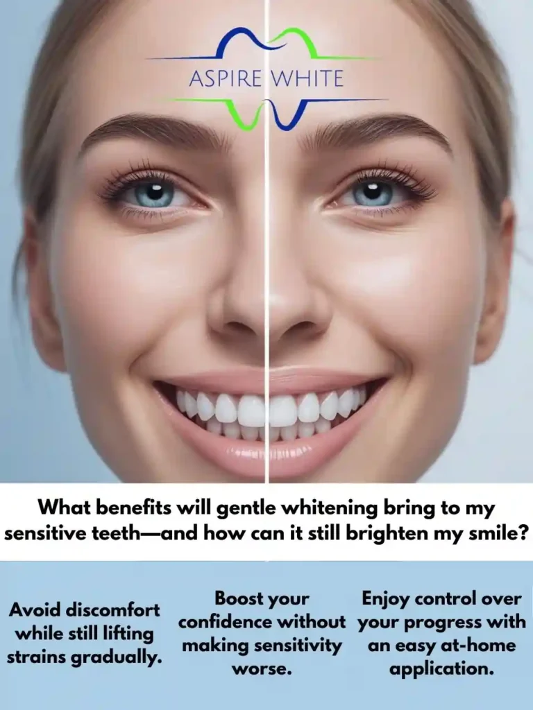 What benefits will gentle whitening bring to my sensitive teeth—and how can it still brighten my smile Market Harborough